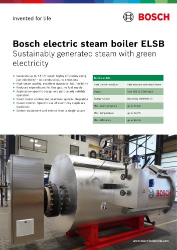 Bosch Electric steam boiler ELSB