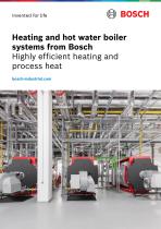 Heating and hot water boiler systems from Bosch - Highly efficient heating and process heat