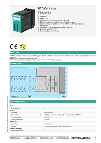RTD Converter FB5204B3