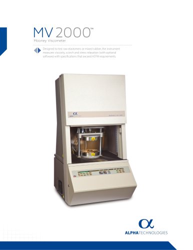 MV Mooney Viscometer 2000