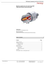 Machine needle shut-off nozzle Type SHP (high performance) spring operated