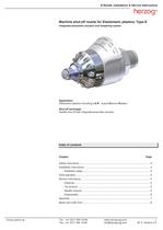 Machine shut-off nozzle for Elastomeric plastics; Type-E