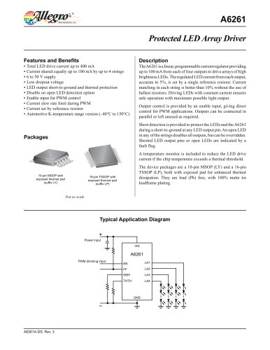 A6261: Protected LED Array Driver 