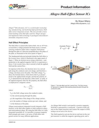 Allegro Hall-Effect Sensor ICs