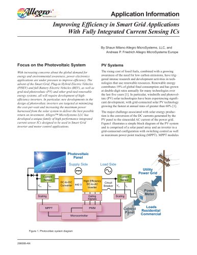 Improving Efficiency in Smart Grid Applications With Fully Integrated Current Sensing ICs