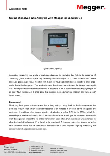 Megger InsuLogix® G2 Application Note