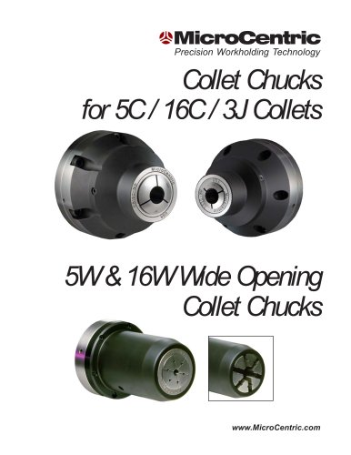 Dead Length Collet Chuck Catalog for 5C-16C-3J-5W Collets 