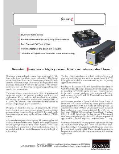 firestar-t: 60, 80 and 100W models