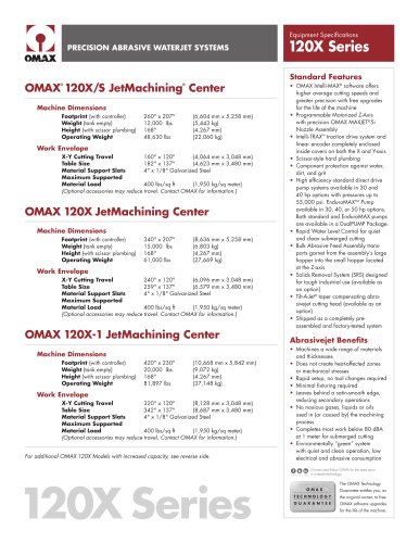 OMAX® 120X JetMachining® Center Series