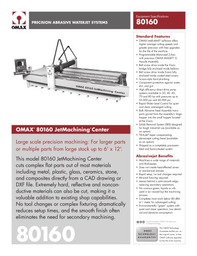 OMAX® 80160 JetMachining® Center