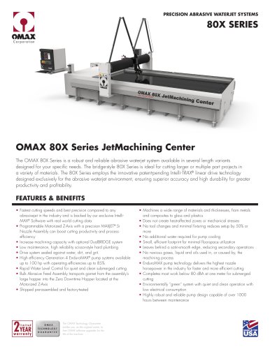 OMAX 80X Series