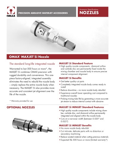 OMAX® MAXJET® 5i Nozzle