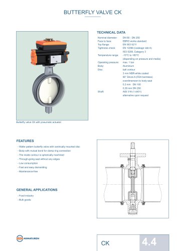 BUTTERFLY VALVE CK