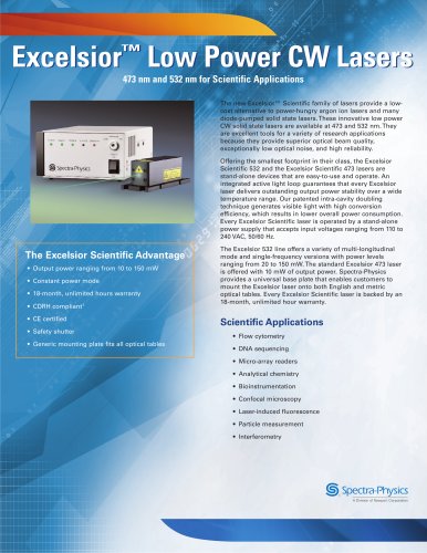 Excelsior™ Low Power CW Lasers