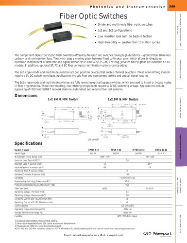 Fiber Optic Switches