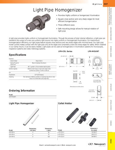 Light Pipe Homogenizer  