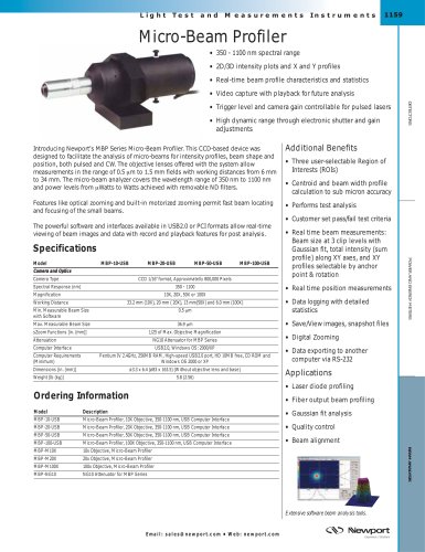 Micro-Beam Profiler  