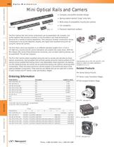 Mini Optical Rails and Carriers  