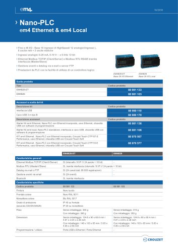 Nano-PLC em4 Ethernet & em4 Local ››