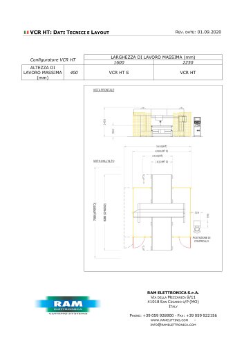 Sagomatrice CNC verticale compatta per taglio spugna - VCR HT