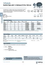 Suction Cups With 1.5 Bellows Ø 10 To 150 Mm, VSAG Series