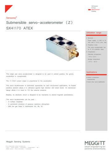 Vertical use- (IS) servo-accelerometer