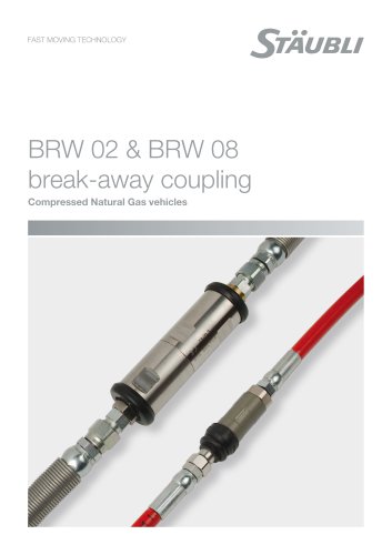 BRW 02 & BRW 08 break-away coupling - Compressed Natural Gas vehicles