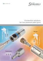 Connection solutions for low pressure paint guns