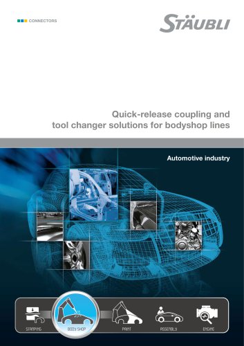 Quick-release coupling and tool changer solutions for bodyshop lines Automotive industry