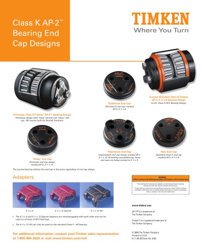 Class K AP-2? Bearing End  Cap Designs