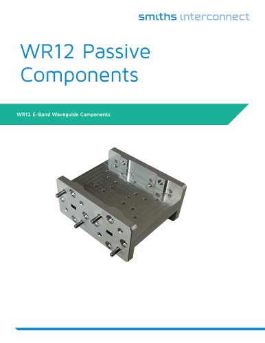 E-Band WR12 Waveguide passive components