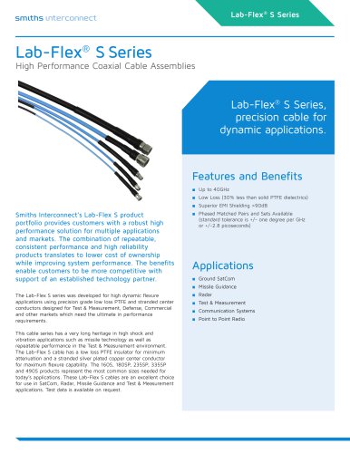 Lab-Flex® S Series