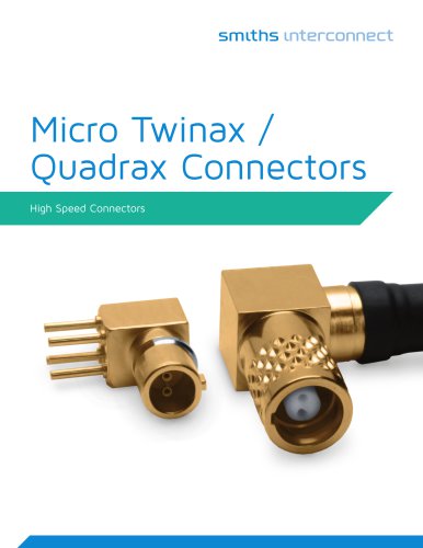 Micro Quadrax/Twinax Catalog