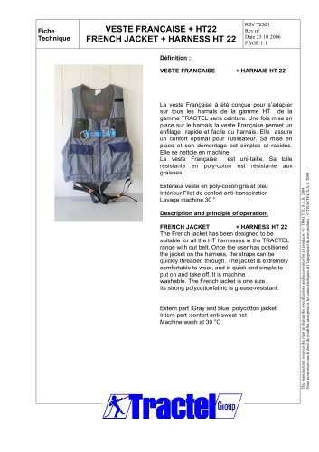 FRENCH JACKET + HARNESS HT 22