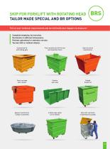 SKIP FOR FORKLIFT WITH ROTATING HEAD BRS