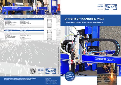 ZINSER 2315/ZINSER 2325