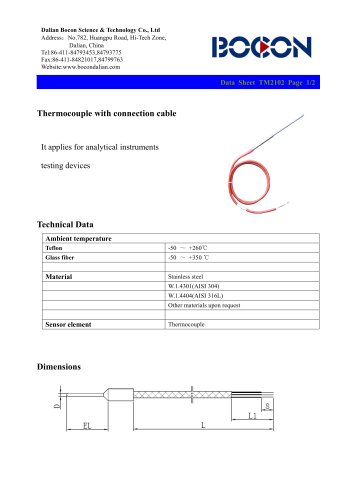 BOCON-thermocoupole- TM2102-analytical instrument/ test device