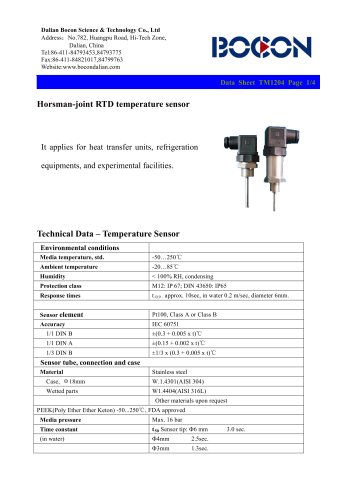 Horsman-joint RTD temperature sensor-TM1204