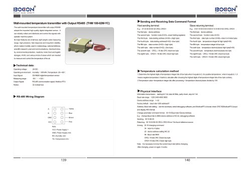 Wall-mounted temperature transmitter with Output 4-20mA(THM100-02M-YC)