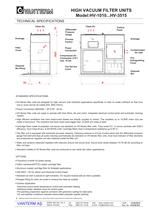 HV ? High Vacuum Filter Units