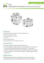 eyc-tech TP01 Temperature Transmitter(2-Wire RTD Head-Mounting Type)