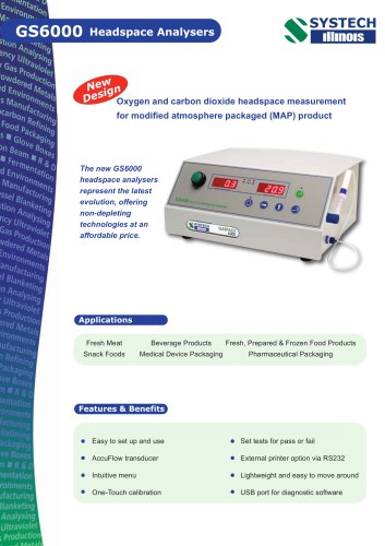 GS6000 Headspace Analyser