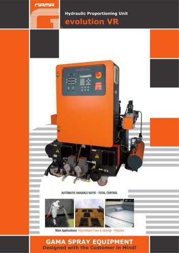 Evolution VR, Hydraulic Proportioning Unit