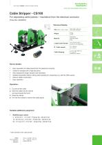 Data sheet Cable Stripper CS100