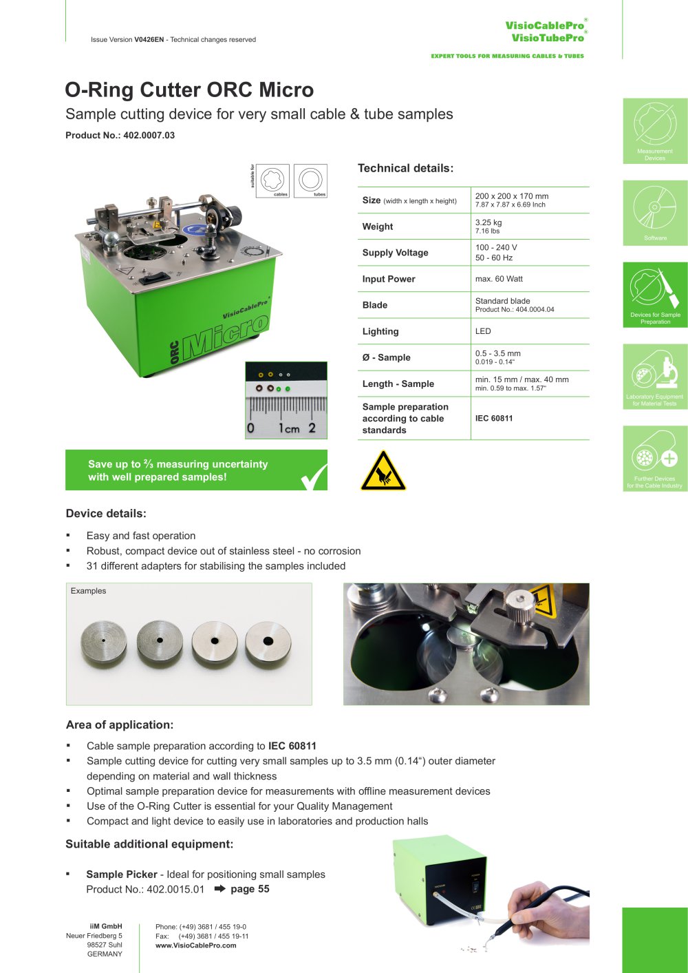 Data sheet ORC Micro - iiM GmbH