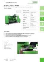 Data sheet Splitting Cutter SC-PE