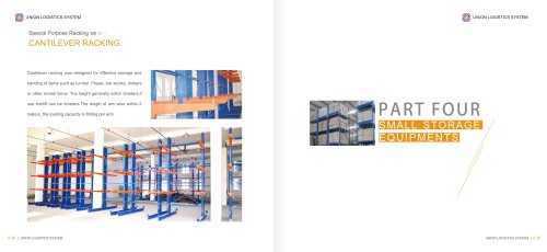 storage warehouse shelving / cantilever / for heavy loads / for long items