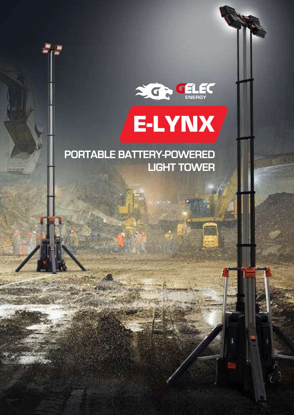PORTABLE BATTERY-POWERED LIGHT TOWER - E-Lynx - GELEC Energy - GELEC ENERGY