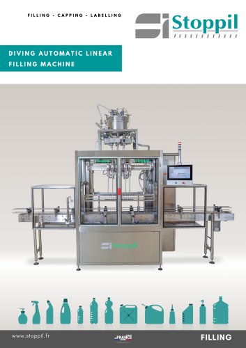 Automatic linear diving filling machine