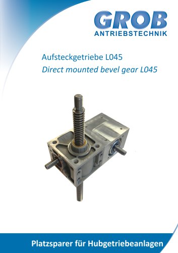 Direct mounted bevel gear L045